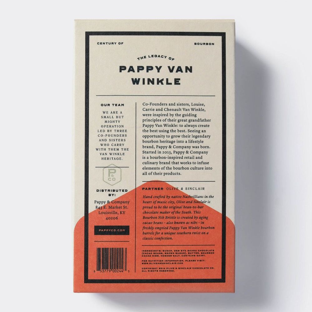 Pappy Van Winkle Bourbon Nib Brittle