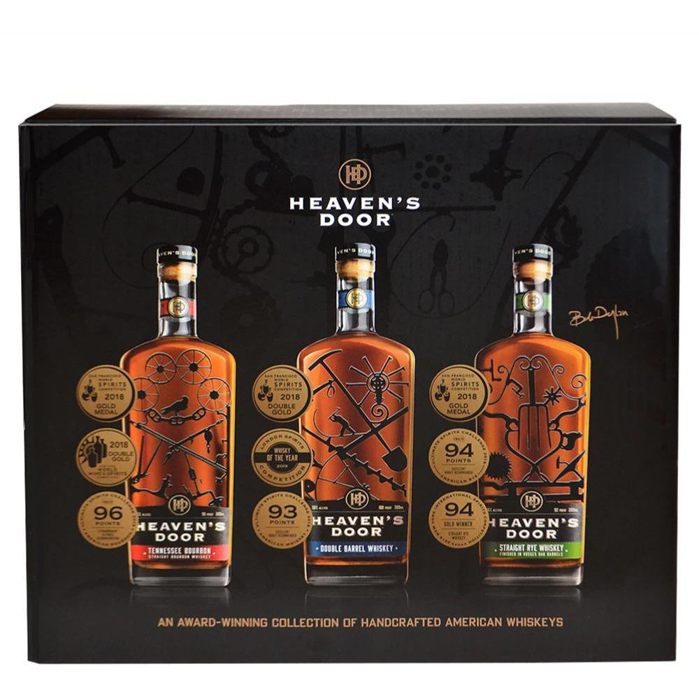 Heaven's Door Trilogy Set Bourbon, Double Barrel, Rye
