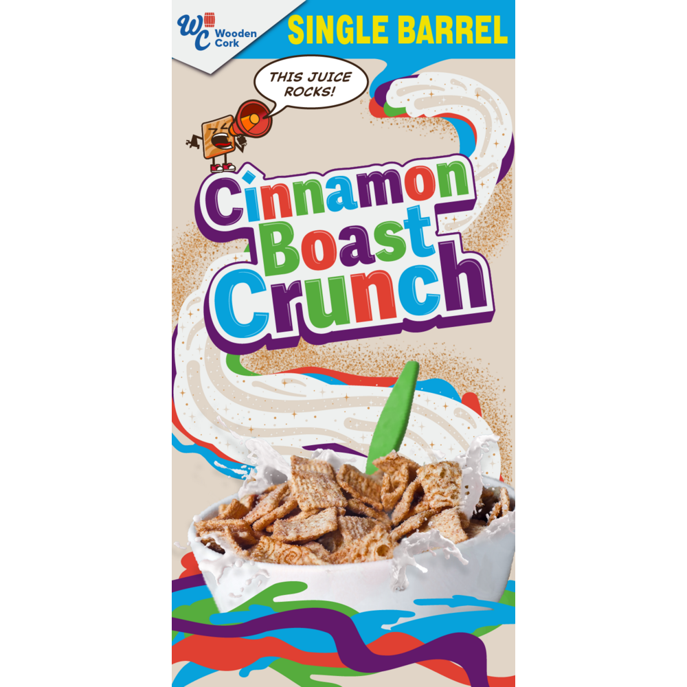Nulu Toasted Barrel 'Cinnamon Boast Crunch' Single Barrel Select Bourbon by Wooden Cork