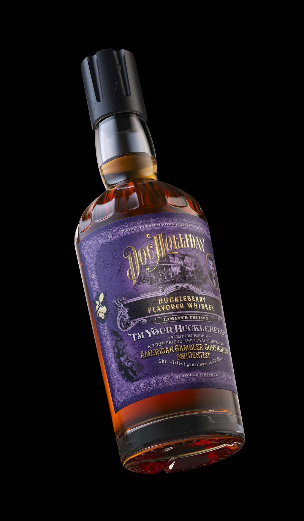 Doc Holliday Huckleberry Flavored Whiskey