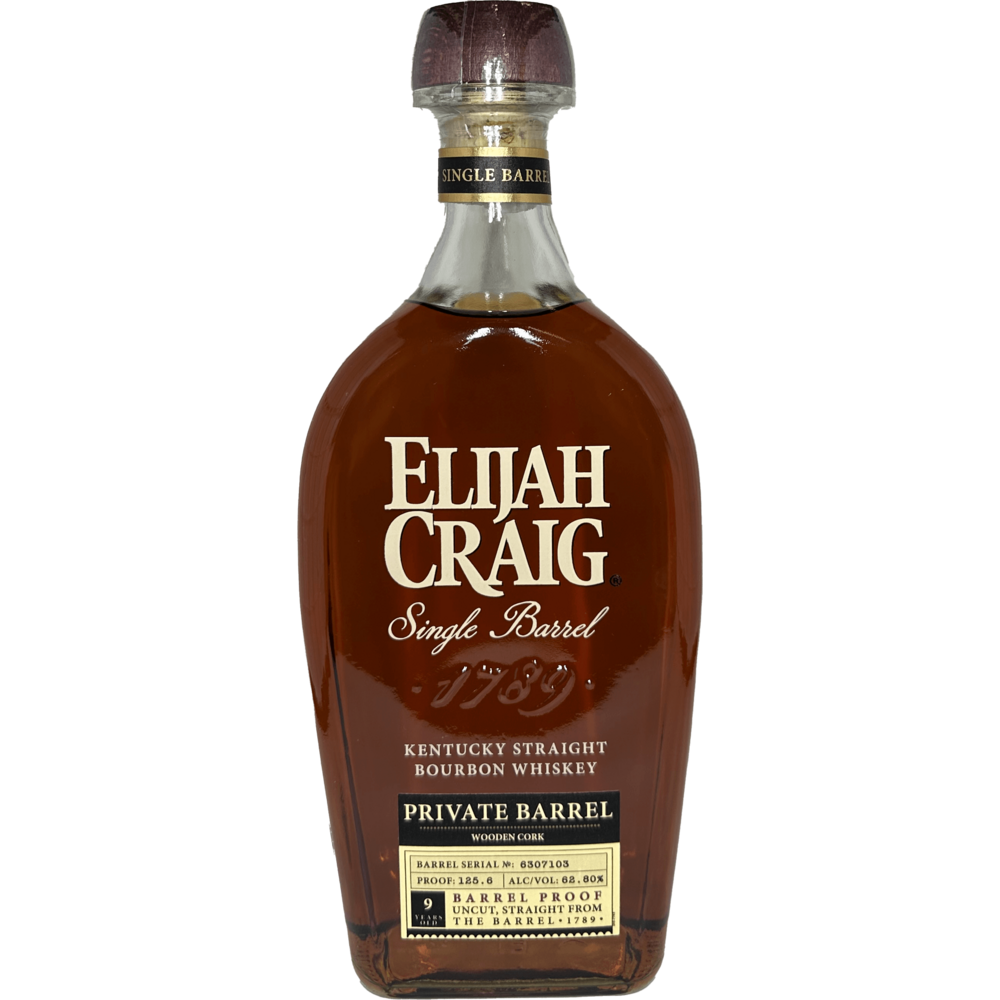 Elijah Craig Barrel Proof Wooden Cork Private Barrel 125.6 Proof