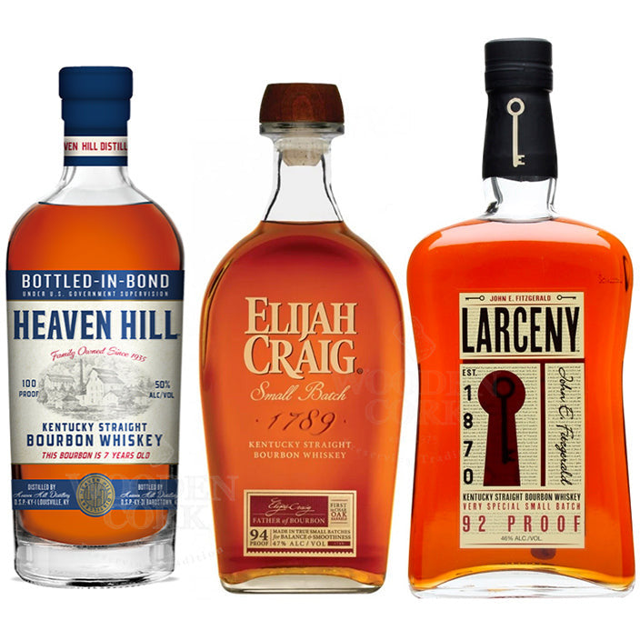 Heaven Hill 7 Year & Larceny Small Batch & Elijah Craig Small Batch Bundle