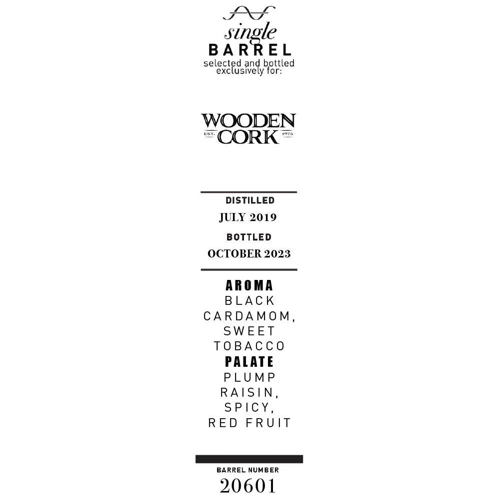 New Riff Distilling Single Barrel Bourbon Selection by Wooden Cork