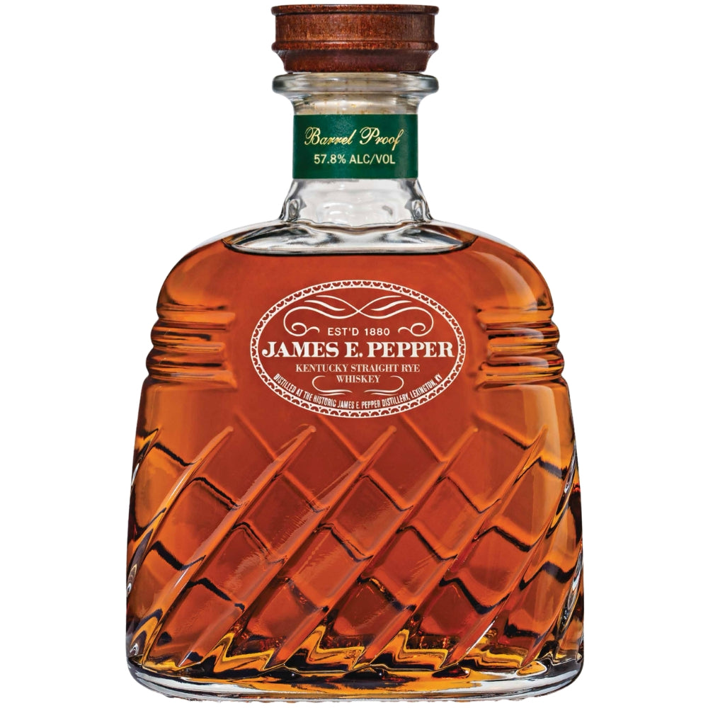 James E. Pepper Decanter Barrel Proof Rye