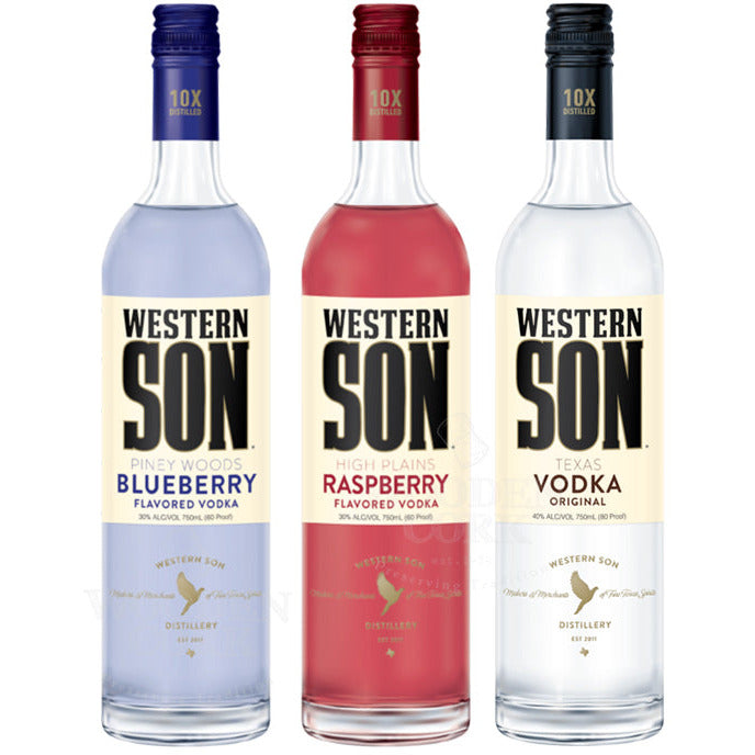 Western Son Blueberry & Raspberry & Original Vodka Bundle