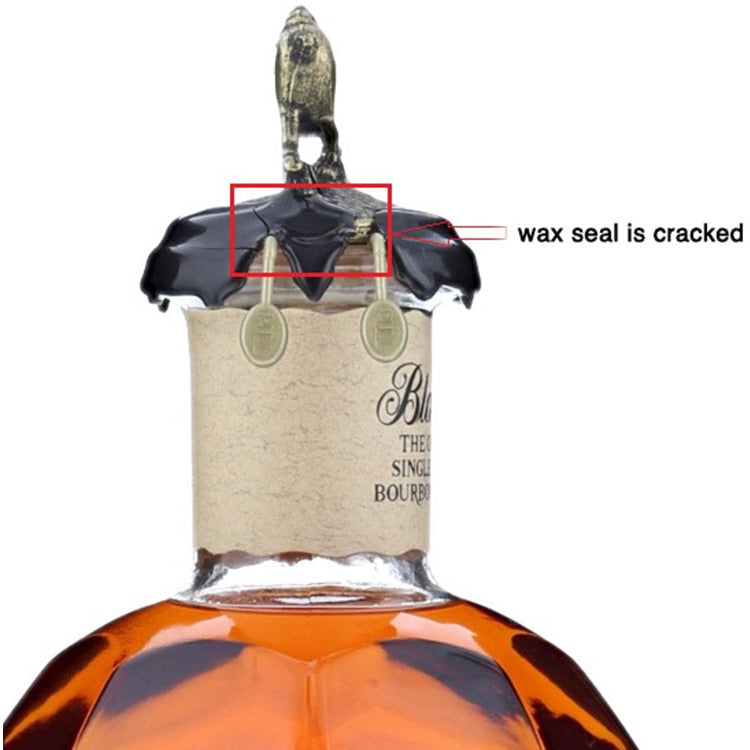 Blanton's Original Single Barrel Bourbon 375ml Blooper Bottle - Broken Wax Seal (SEE DESCRIPTION)