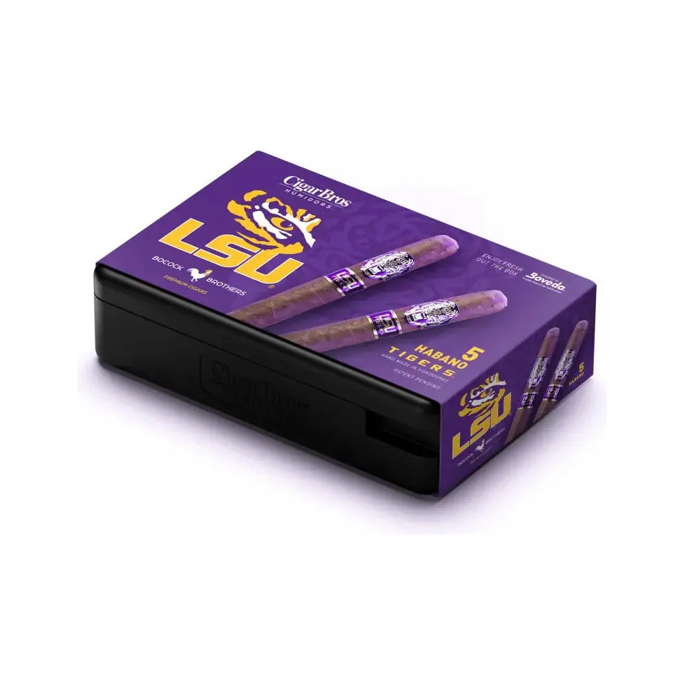 LSU TIGERS Habano Wrapper Toro Cigar by CigarBros