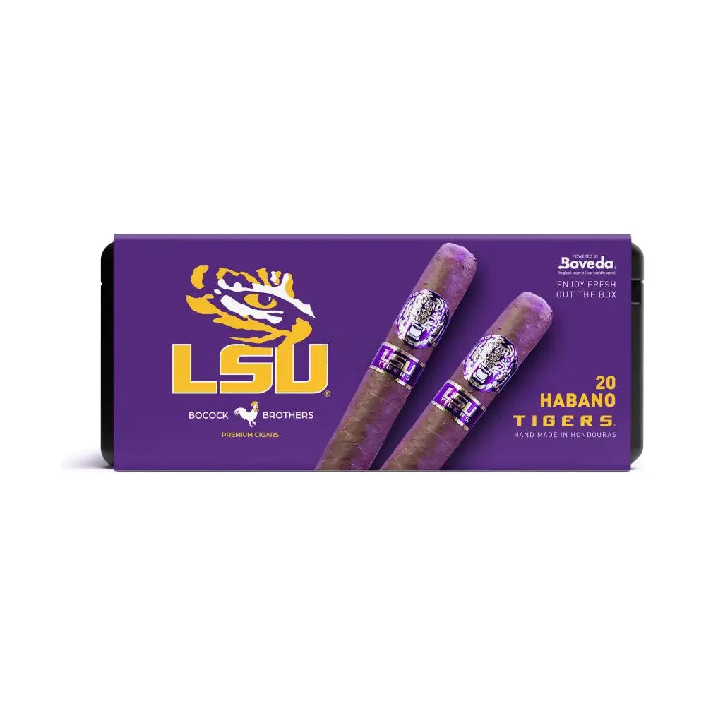 LSU TIGERS Habano Wrapper Toro Cigar by CigarBros