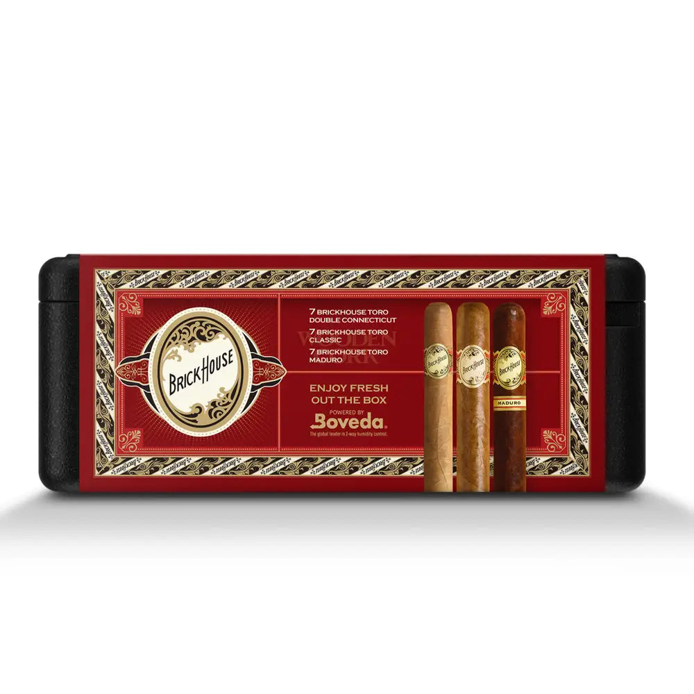 Brick House Premium Cigars Set + Personal Humidor by CigarBros