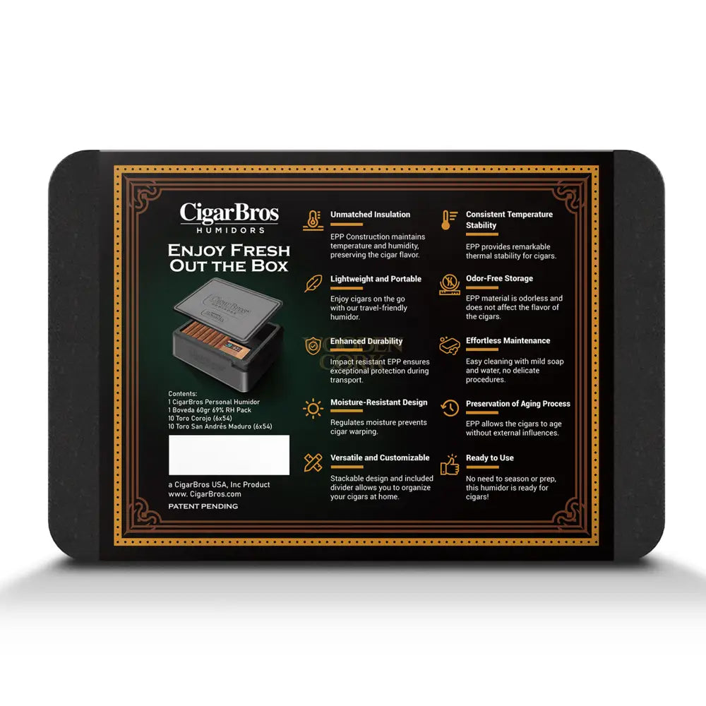Gurkha Premium Cigars Set + Personal Humidor by CigarBros