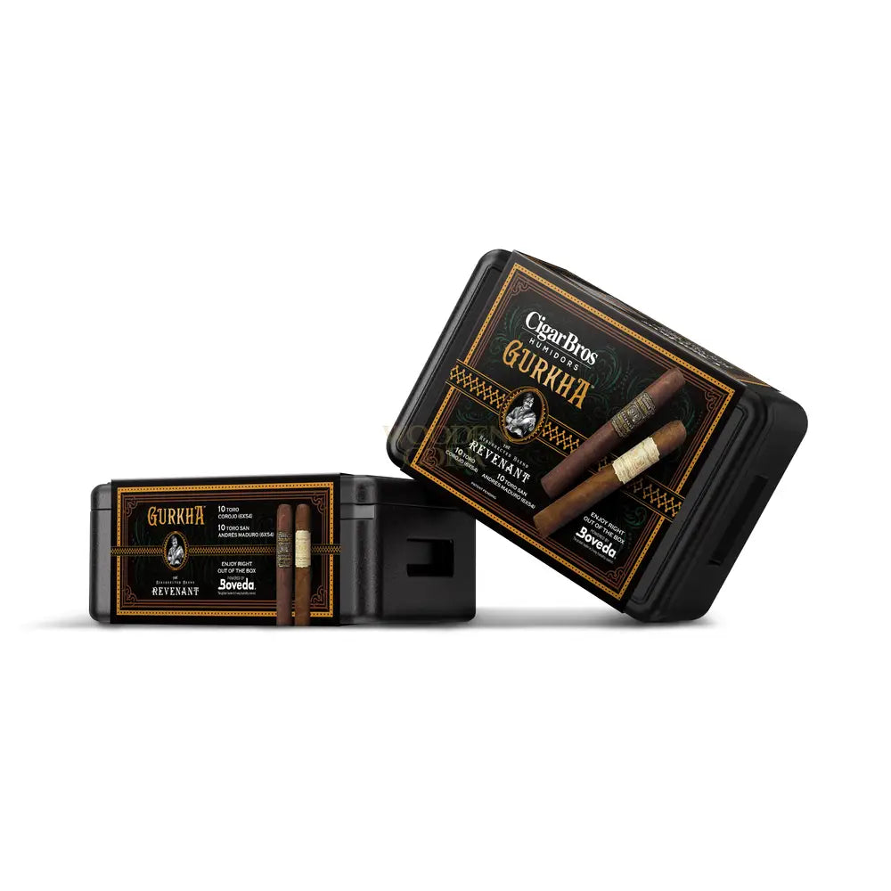 Gurkha Premium Cigars Set + Personal Humidor by CigarBros