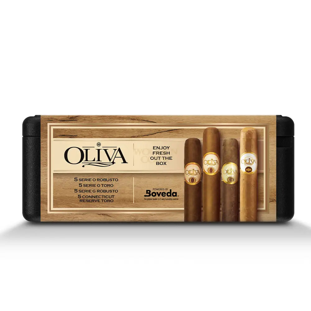 Oliva Variety Premium Cigars Set + Personal Humidor by CigarBros