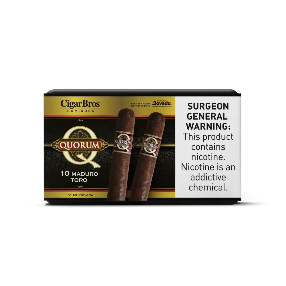 Quorum Premium Cigars Set + Personal Humidor by CigarBros
