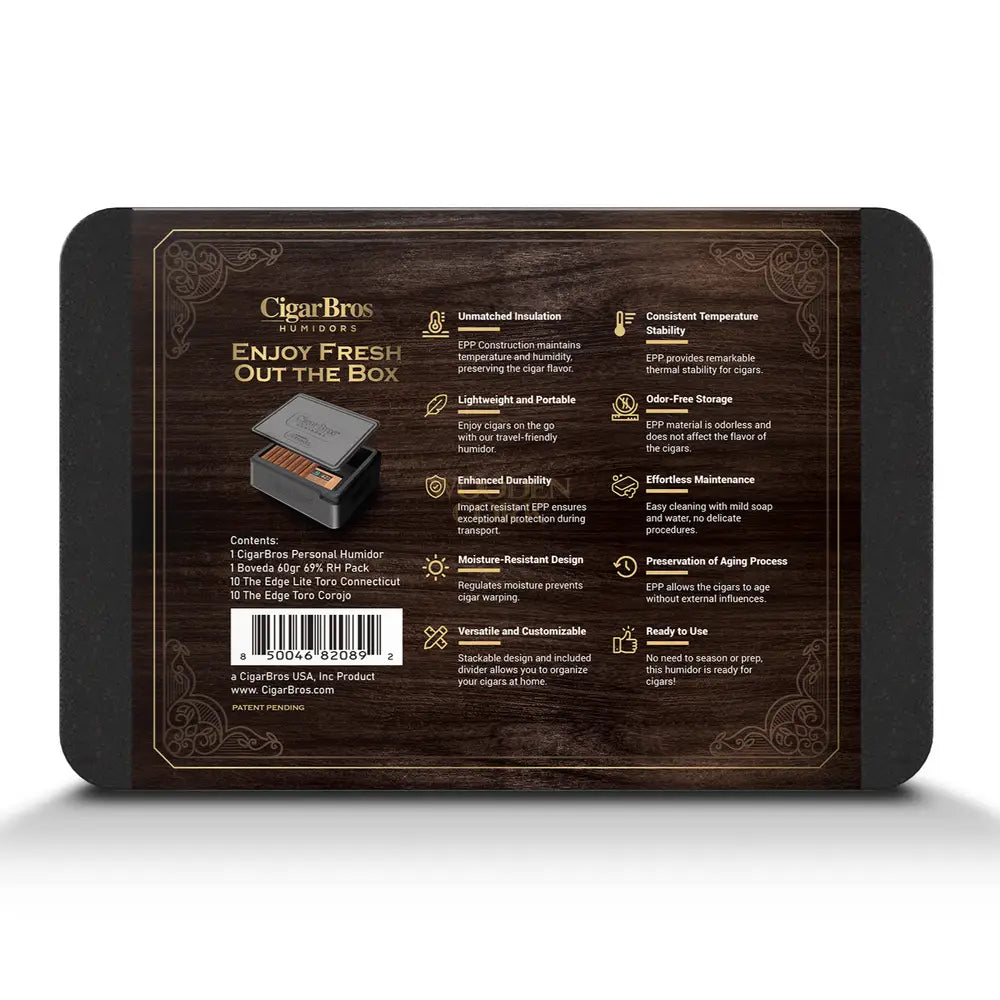 Rocky Patel Premium Cigars Set + Personal Humidor by CigarBros