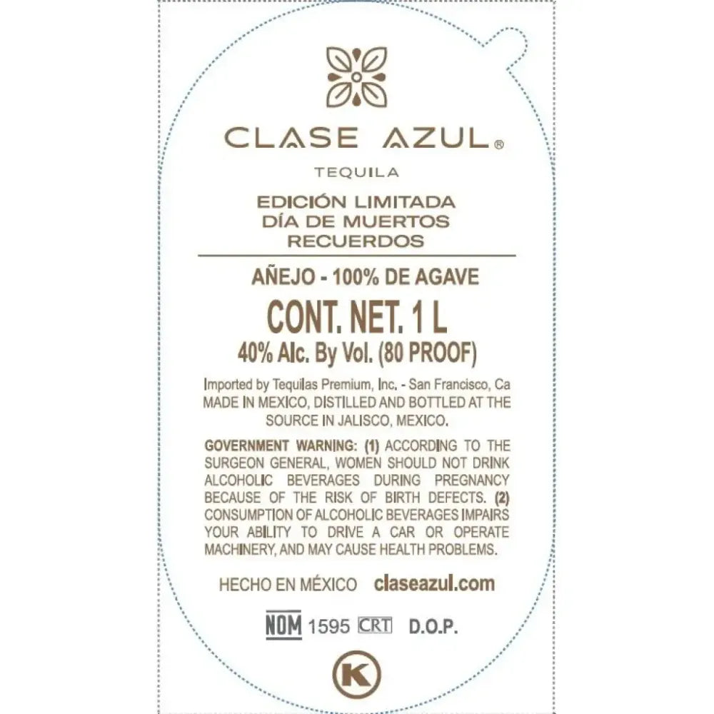 Clase Azul Tequila Día de los Muertos Limited Edition Recuerdos 2025