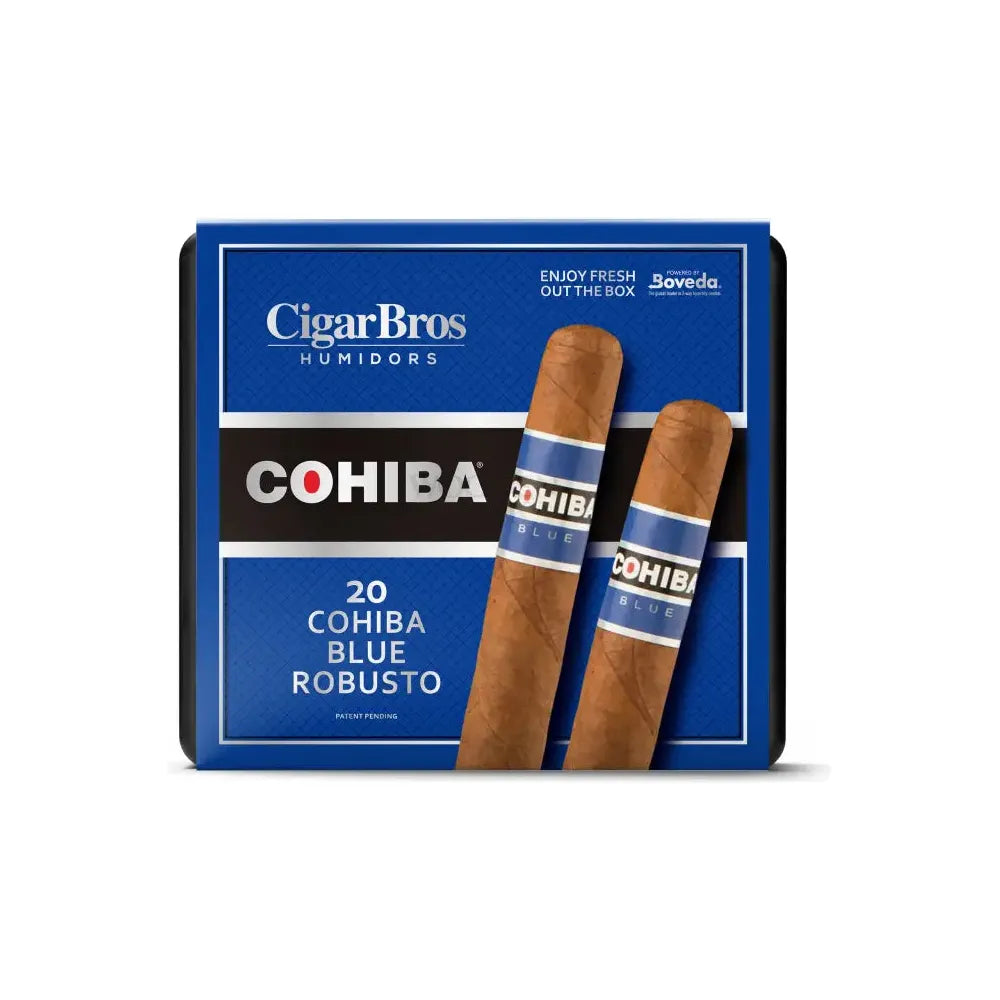 Cohiba Blue Premium Cigars Set + Personal Humidor by CigarBros