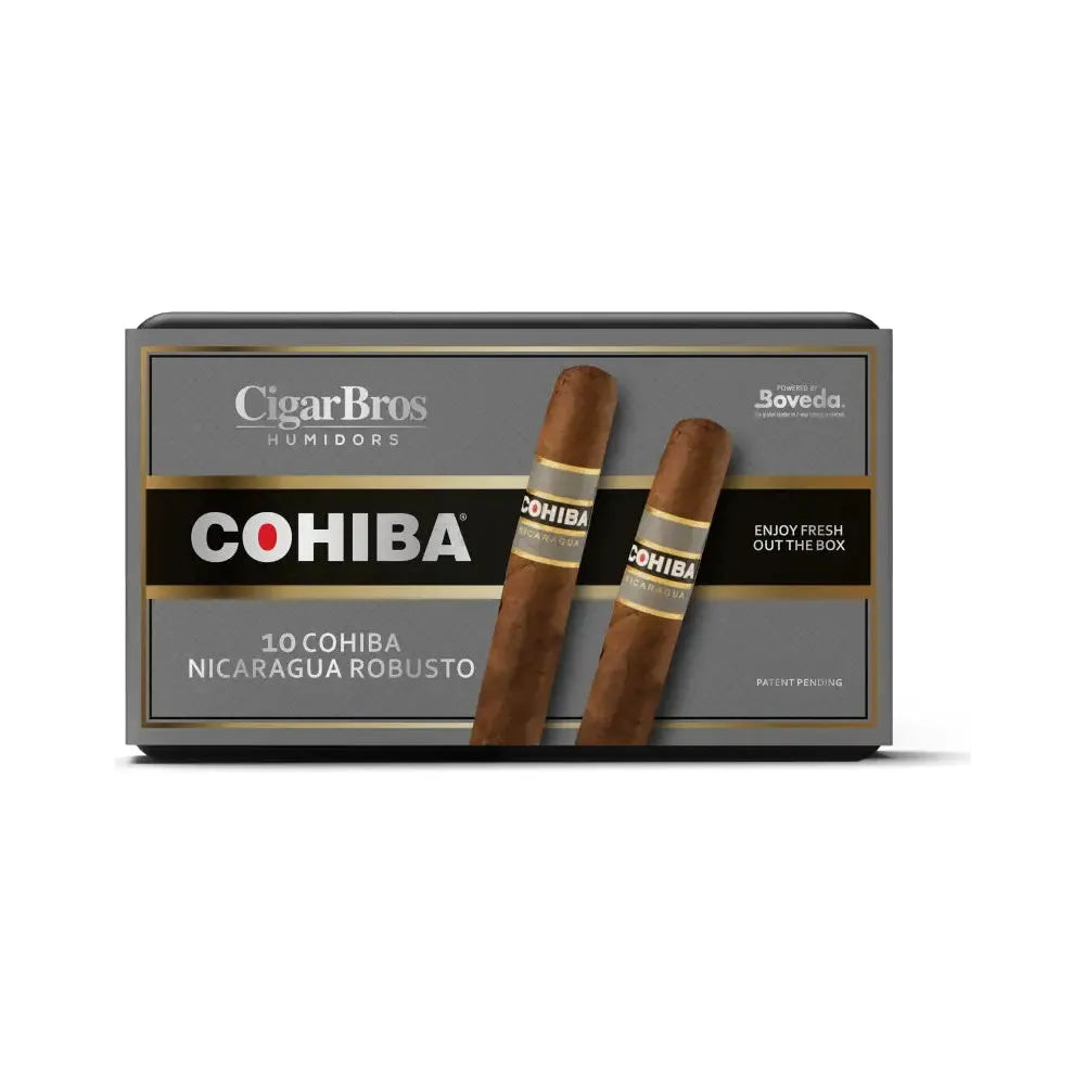 Cohiba Nicaruga Premium Cigars Set + Personal Humidor by CigarBros 10ct Cohiba Nicaruaga Robusto + 7% Discount + FREE