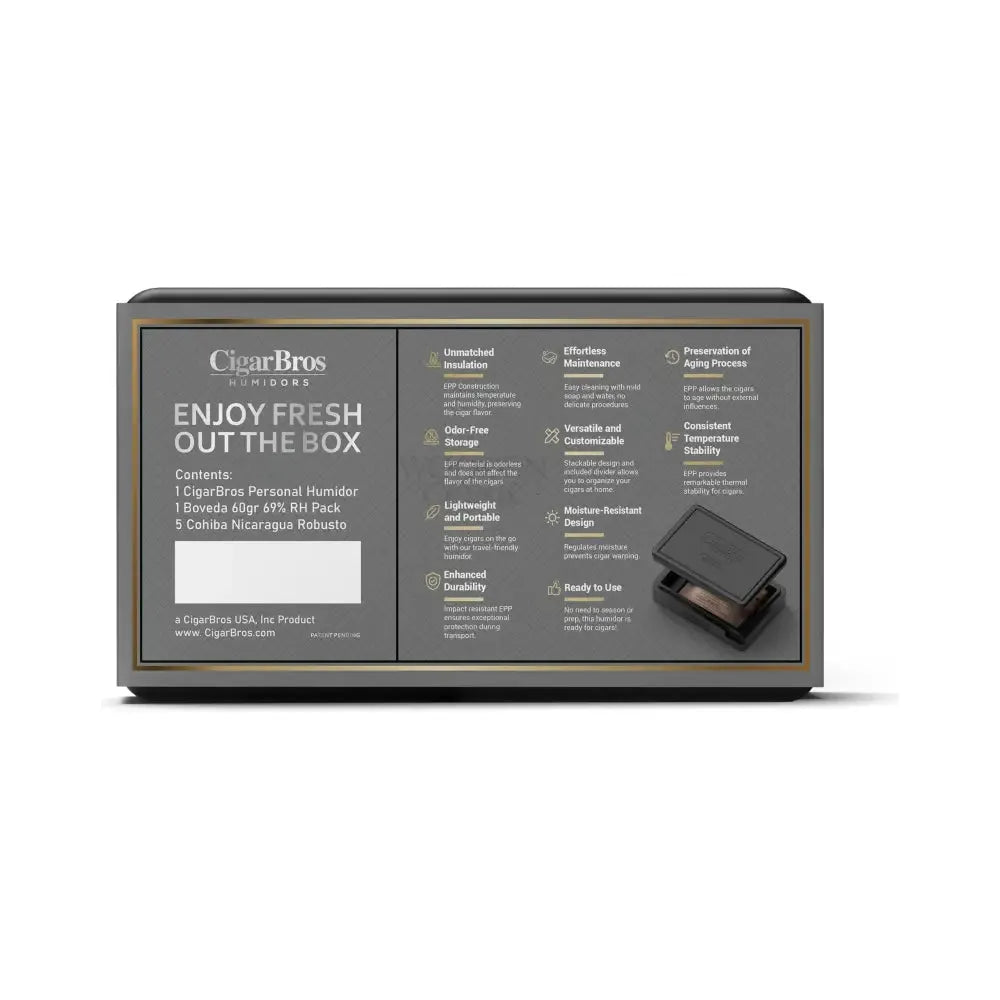 Cohiba Nicaruga Premium Cigars Set + Personal Humidor by CigarBros