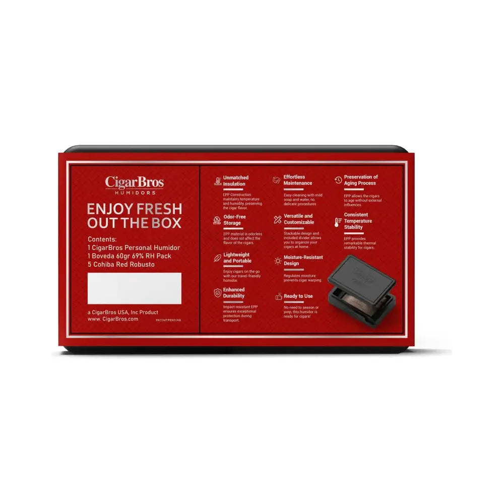 Cohiba Red Premium Cigars Set + Personal Humidor by CigarBros