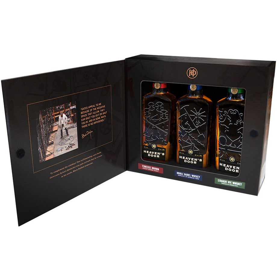 Heaven's Door Trilogy Set Bourbon, Double Barrel, Rye