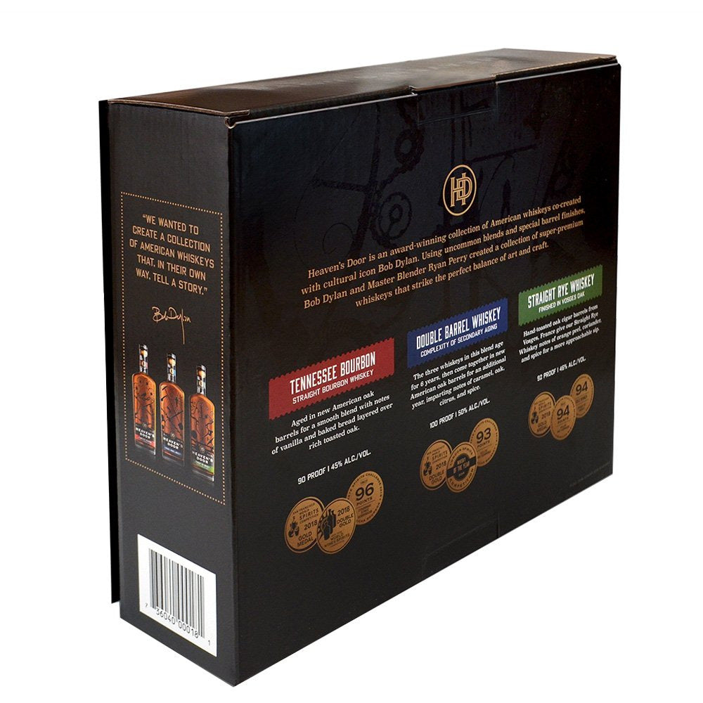 Heaven's Door Trilogy Set Bourbon, Double Barrel, Rye