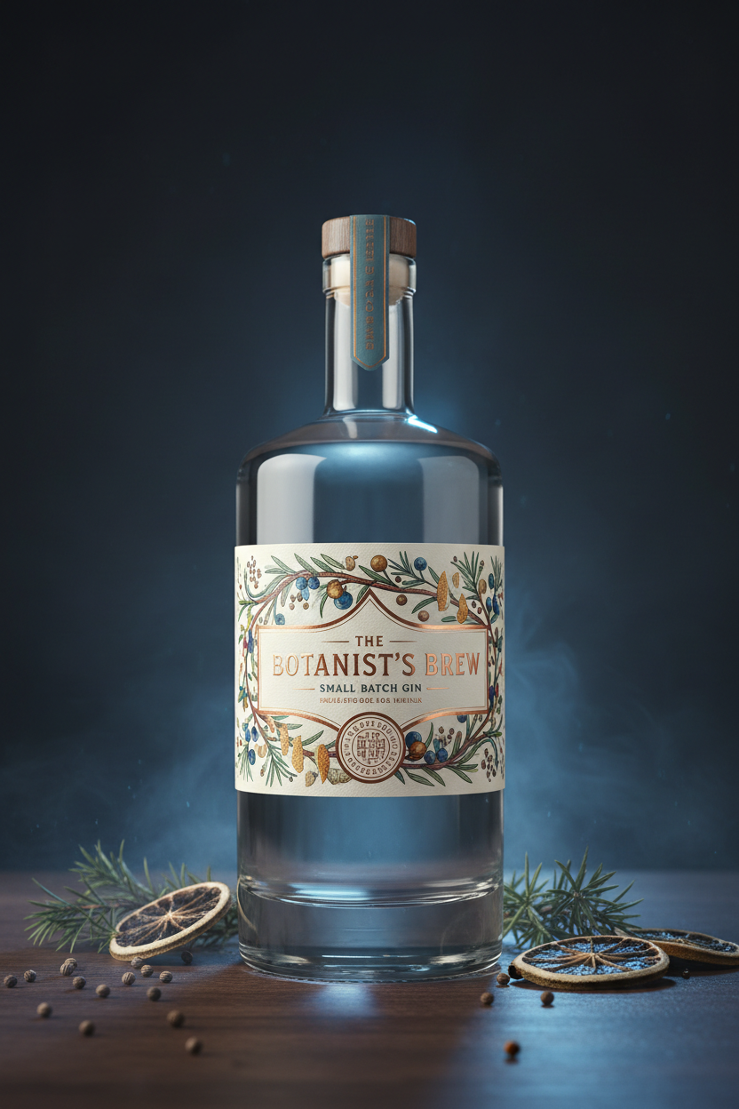 Botanical Craft Gin bottle