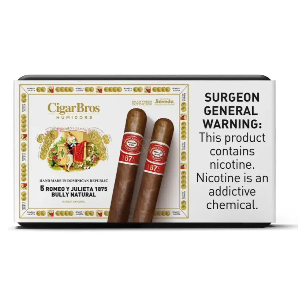 Romeo Y Julieta 1875 Bully 5ct Cigar Set + Personal Humidor by CigarBros