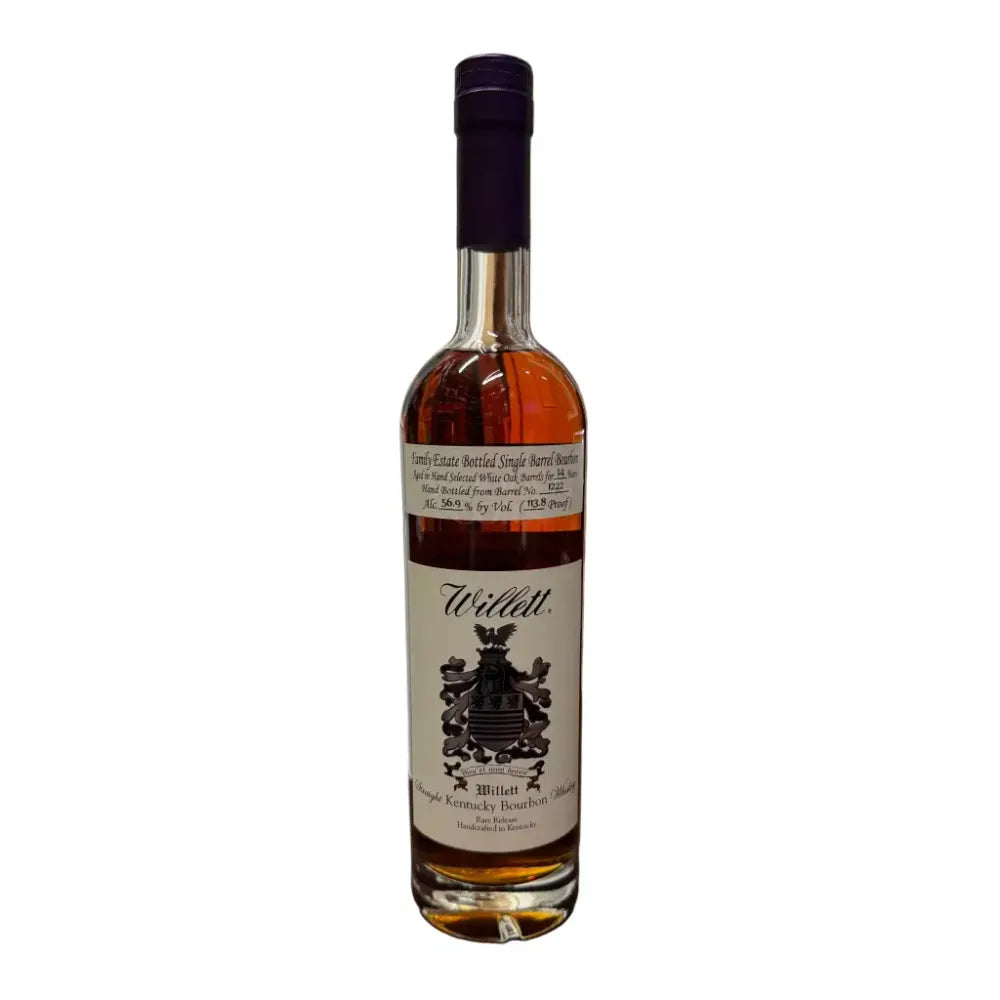 Willett Single Barrel Bourbon 14 Year Old Barrel #1222 113.8 Proof - Sourced Distillate Wooden Cork Selection