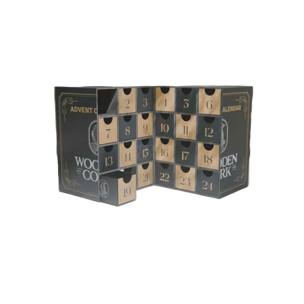 Wooden Cork Luxury Spirits Advent Calendar: Ultimate Alcohol Holiday Gift for Connoisseurs